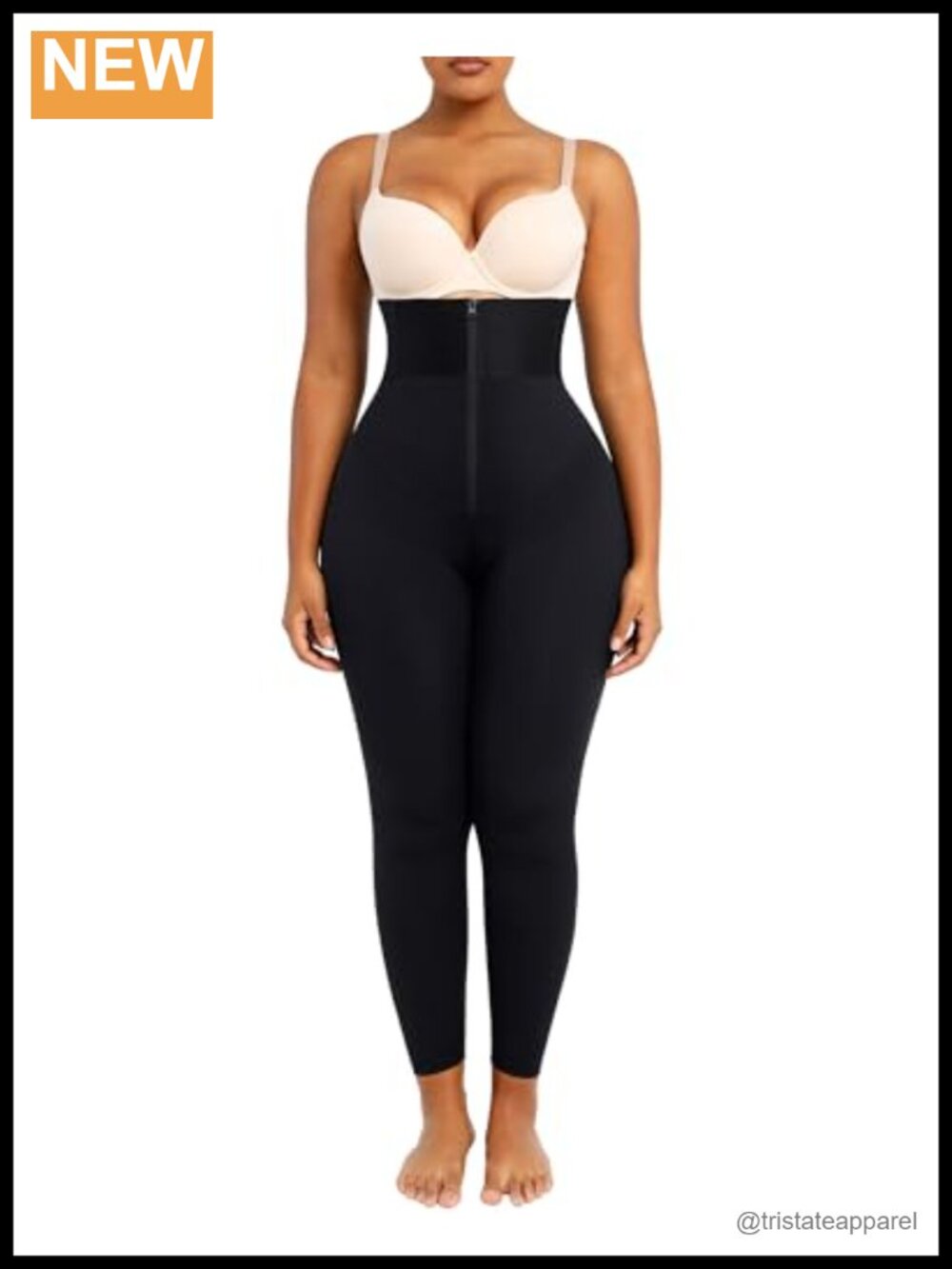 High Waist Tummy Control Shaping Leggings ElasticFuse Waistband